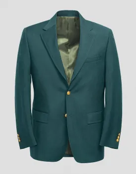 DARK GREEN SOLID BLAZER -  MTO