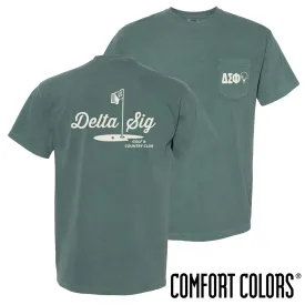 Delta Sig Comfort Colors Par For The Course Short Sleeve Tee