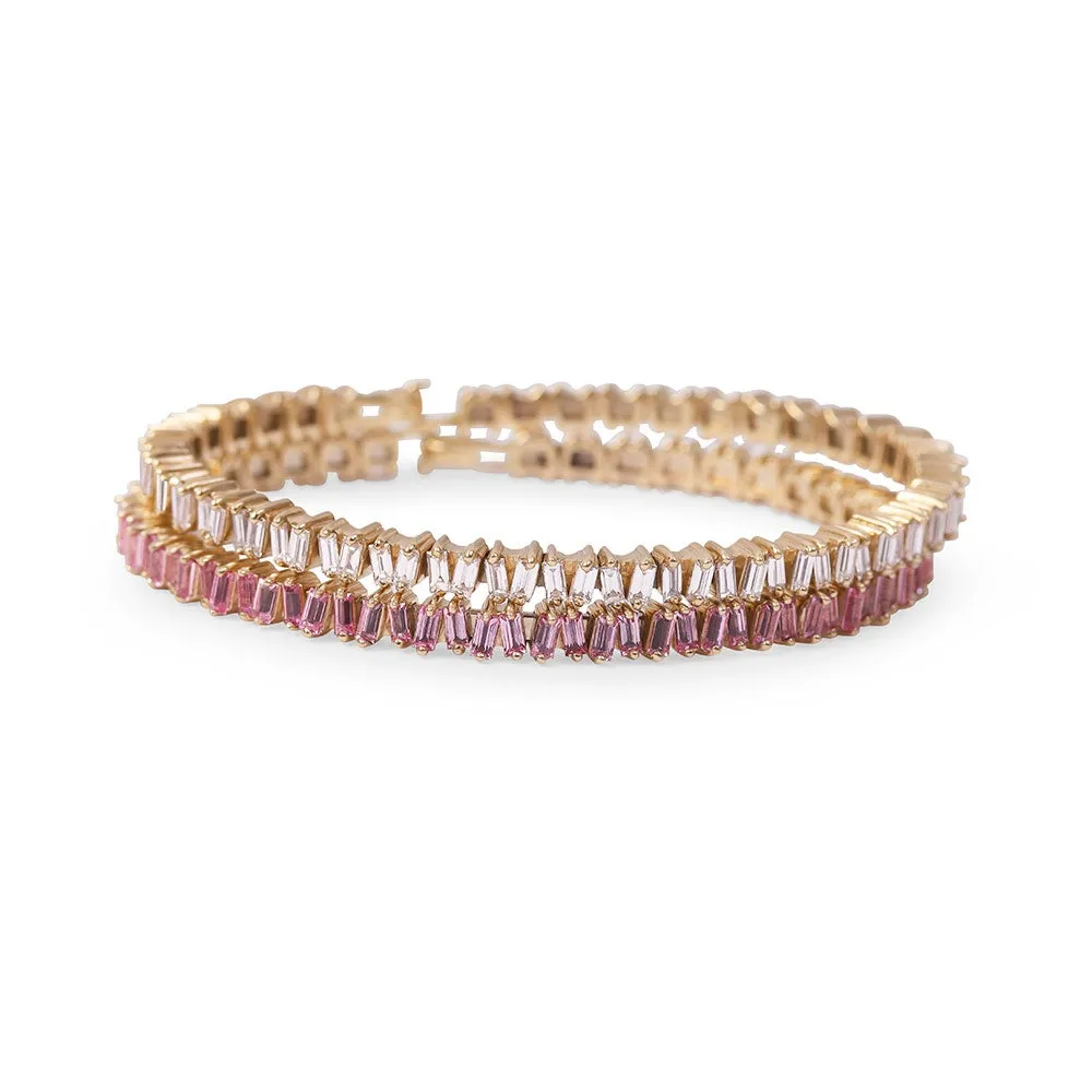 DIAMOND BAGUETTE PICKET BANGLE