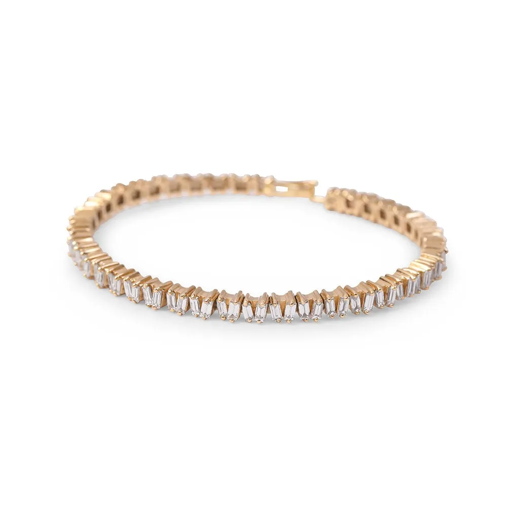 DIAMOND BAGUETTE PICKET BANGLE