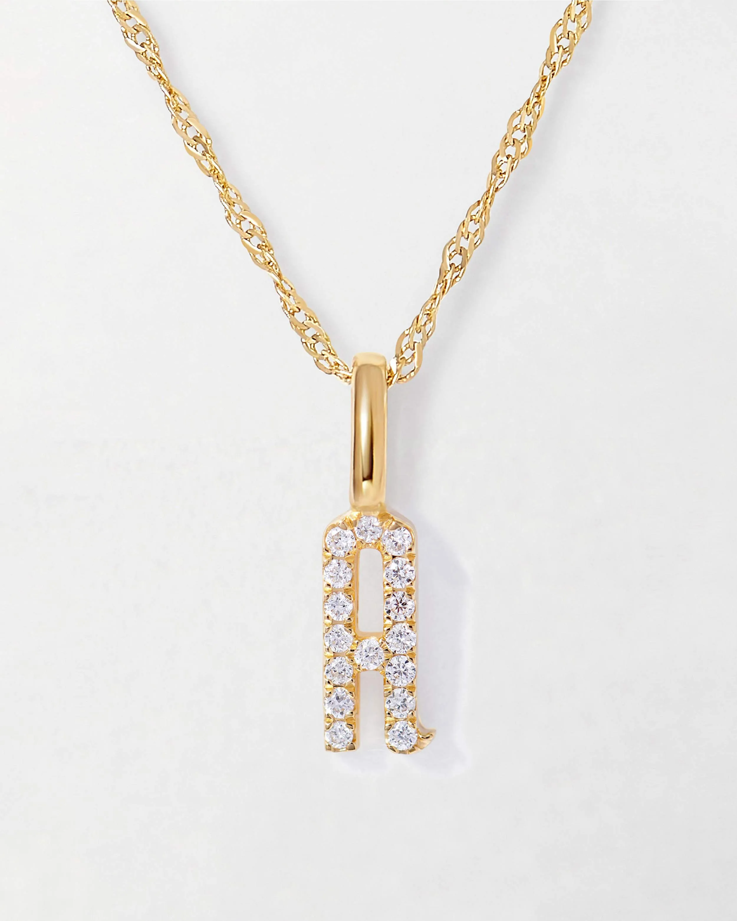 Diamond Initial Necklace