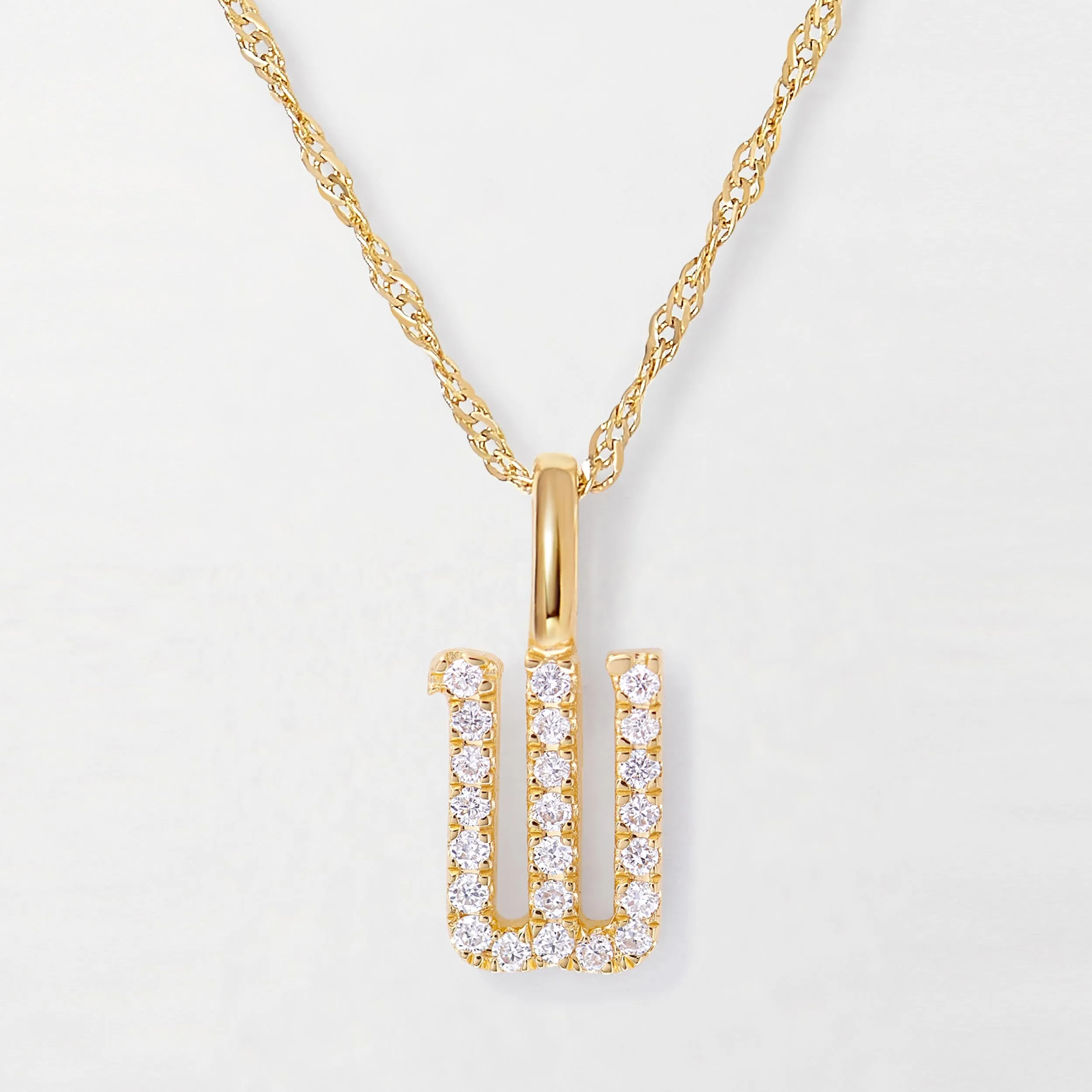 Diamond Initial Necklace