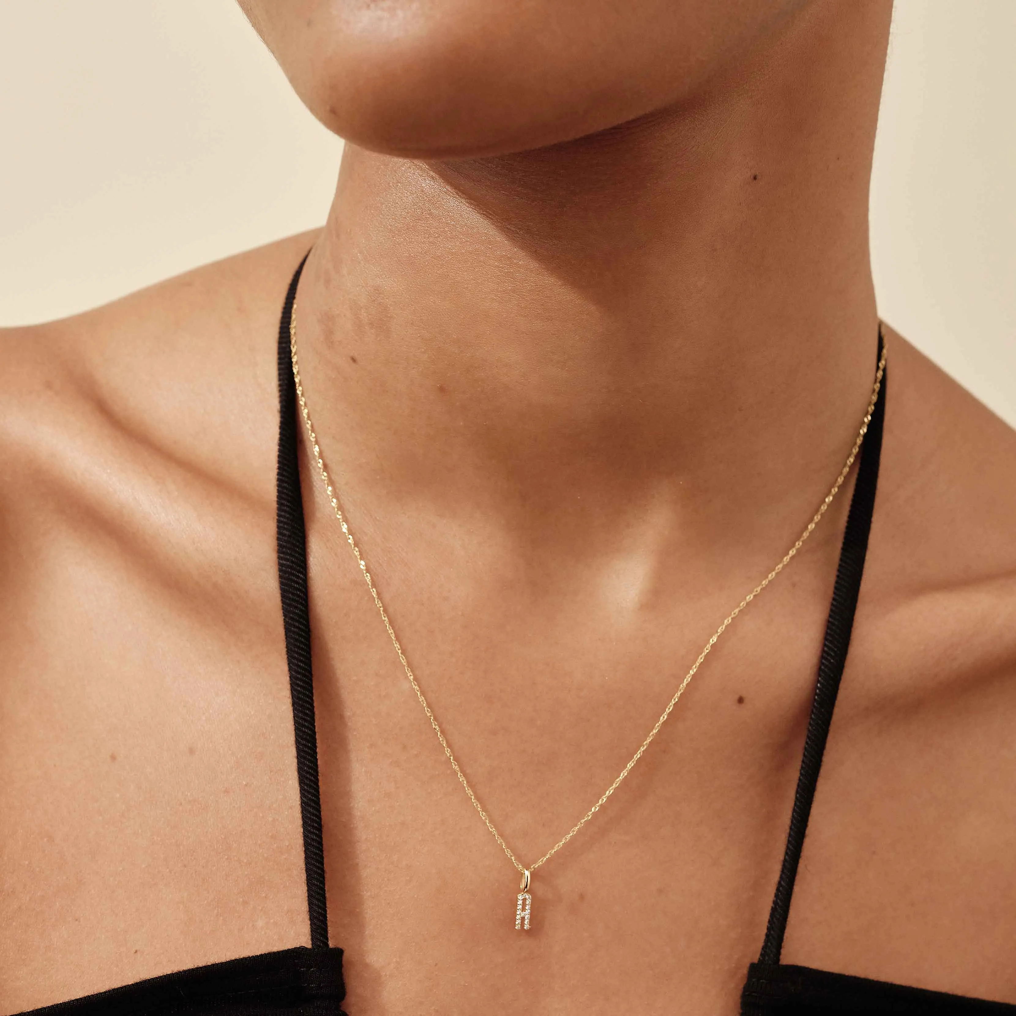 Diamond Initial Necklace