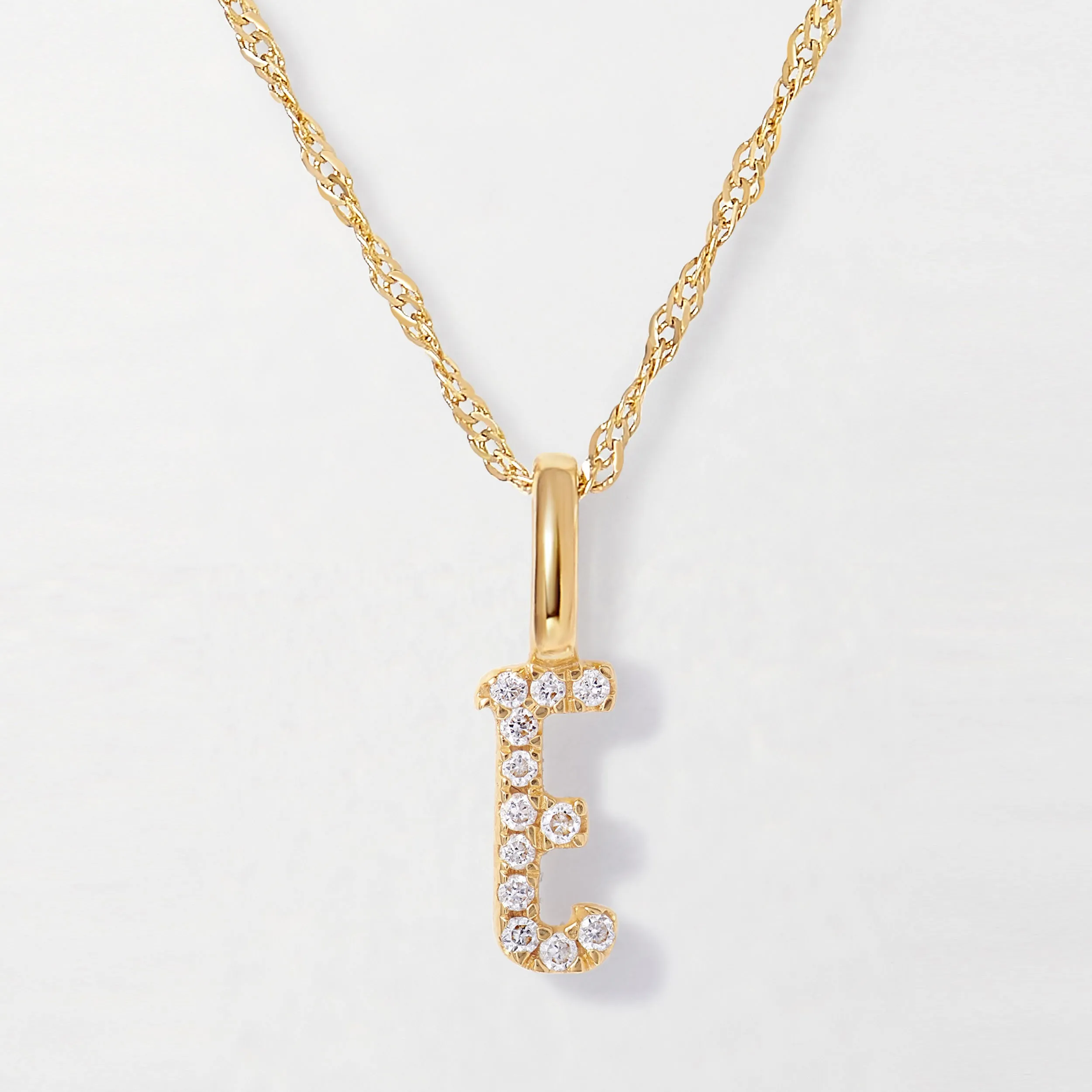 Diamond Initial Necklace