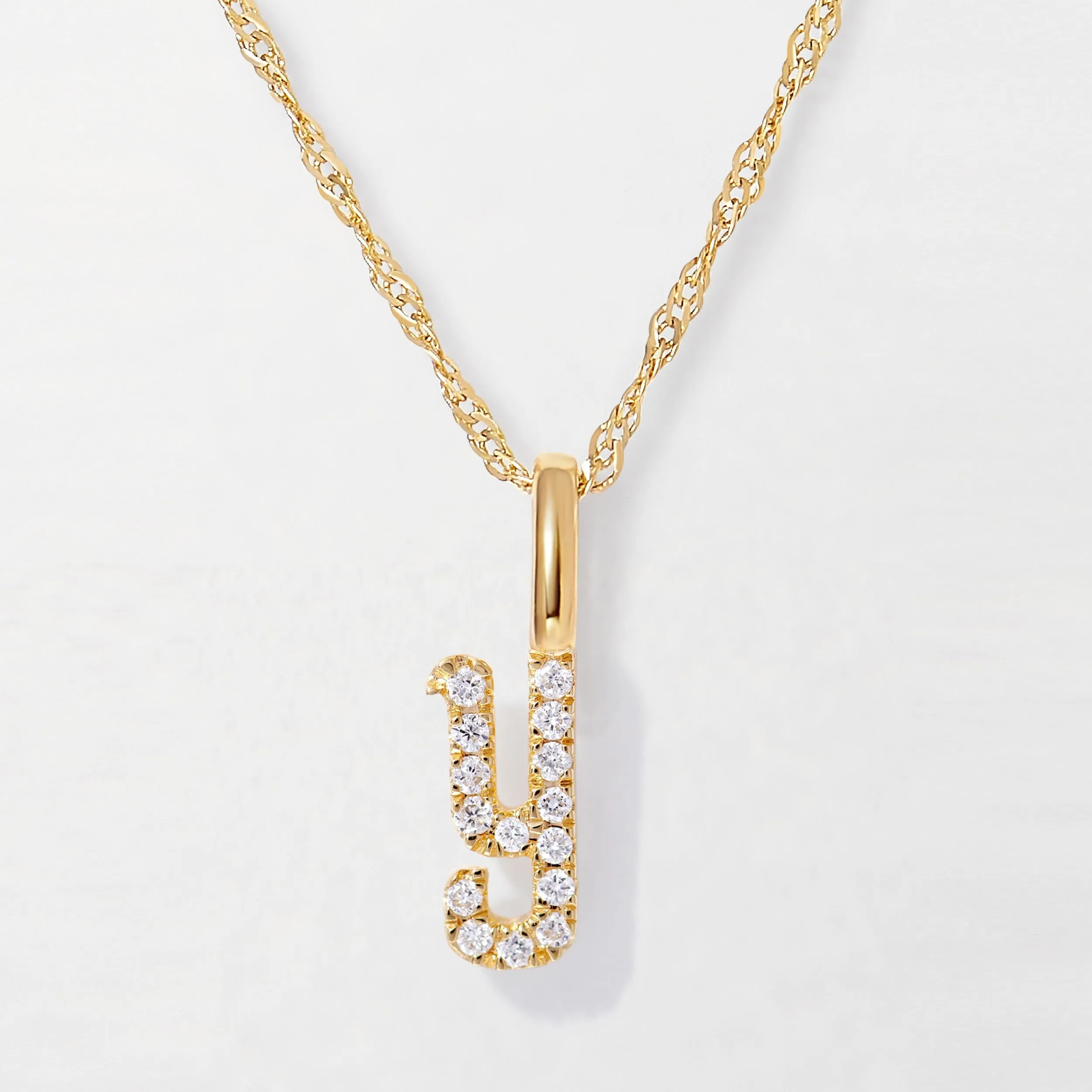 Diamond Initial Necklace