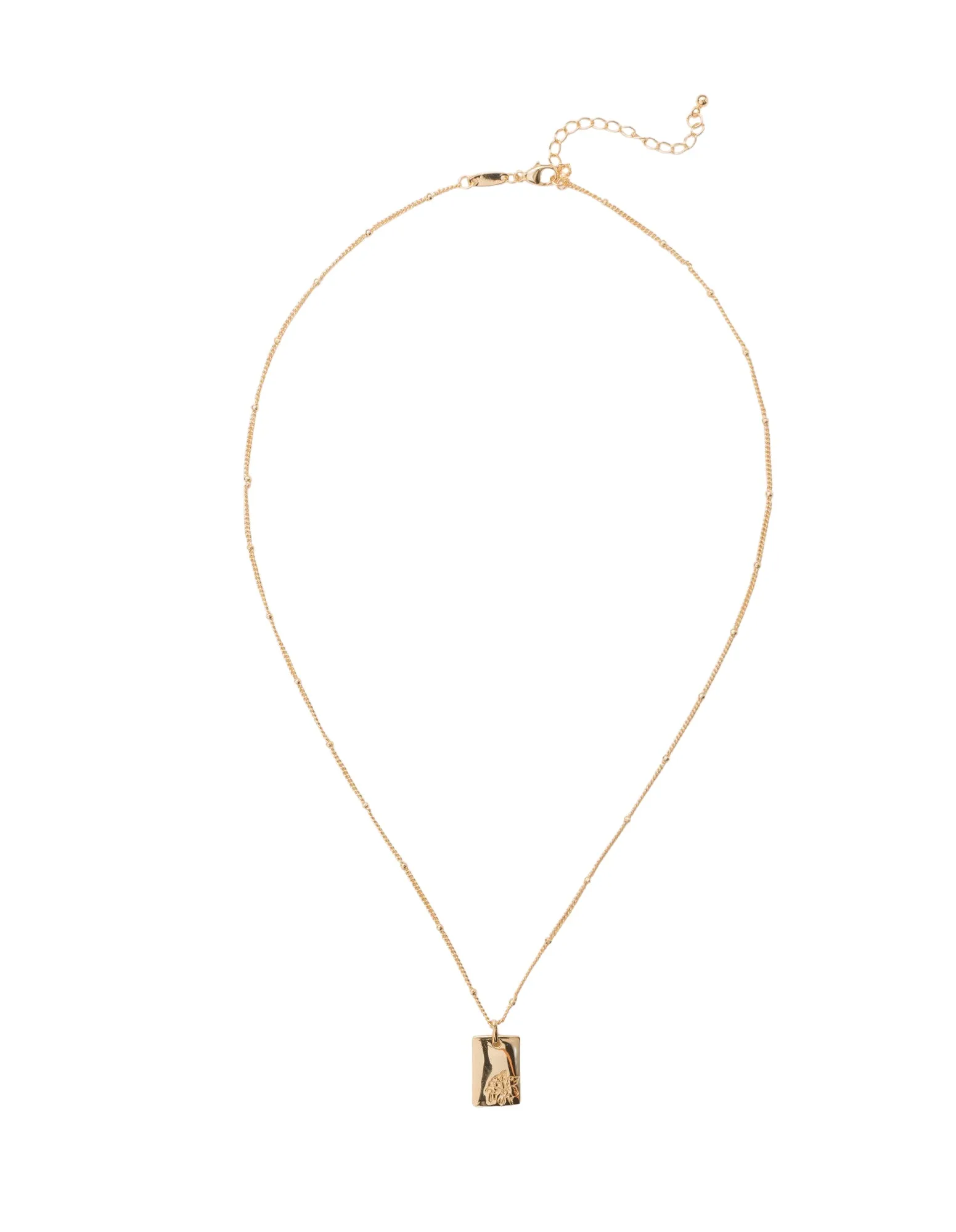 Elly Lou March Flower Necklace- Gold