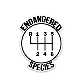 Endangered species Reflective Sticker