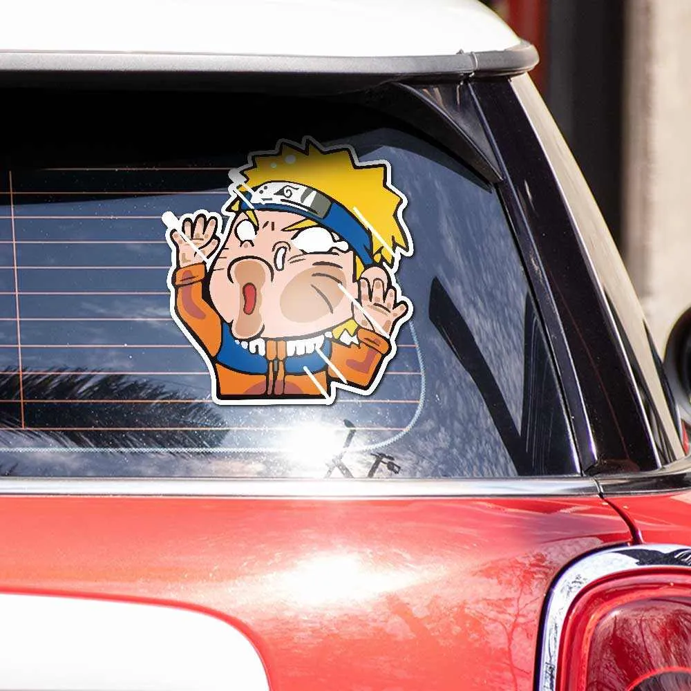 Flat Face Naruto Reflective Sticker