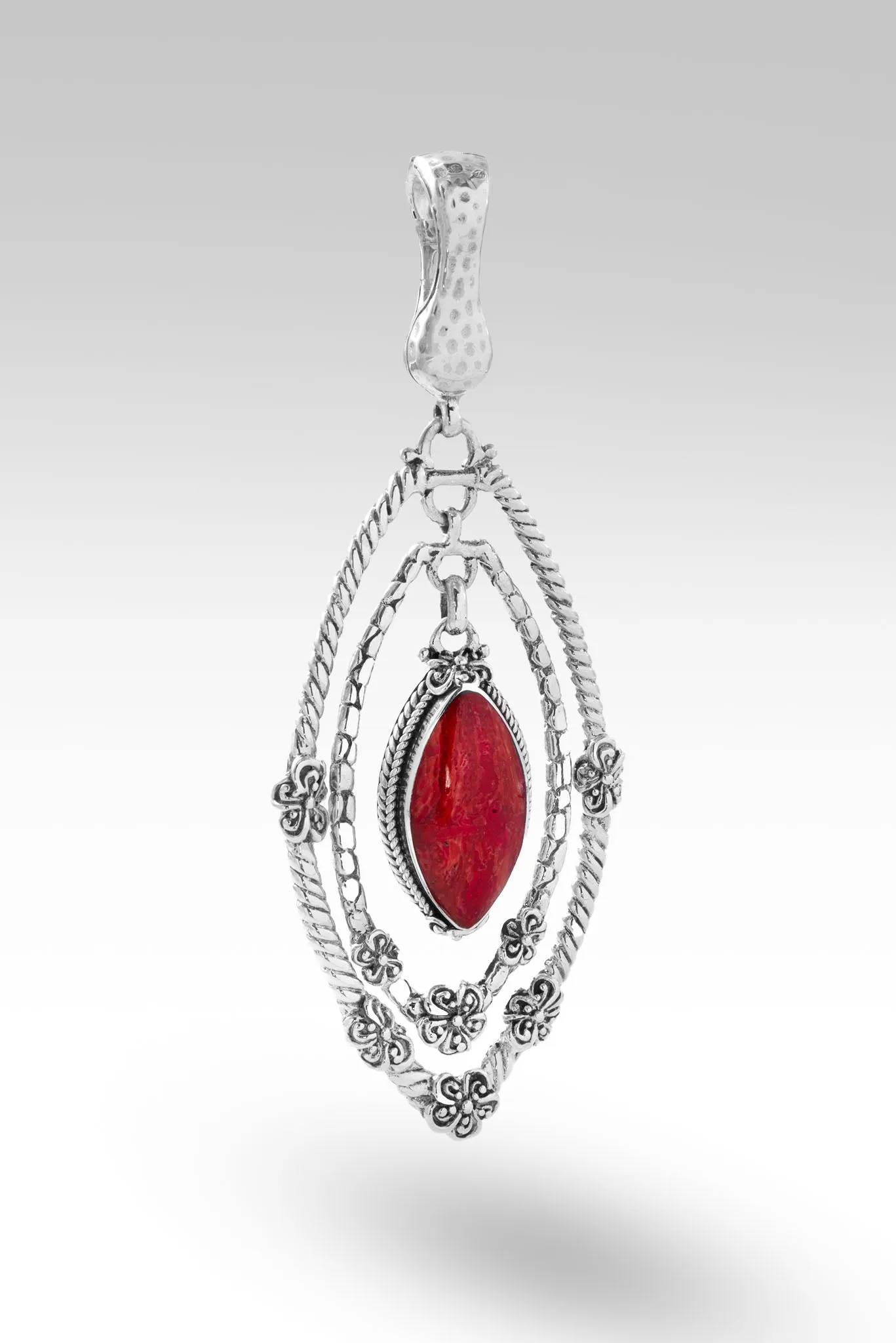 Flourishing Faith Pendant™ in Red Sponge Coral