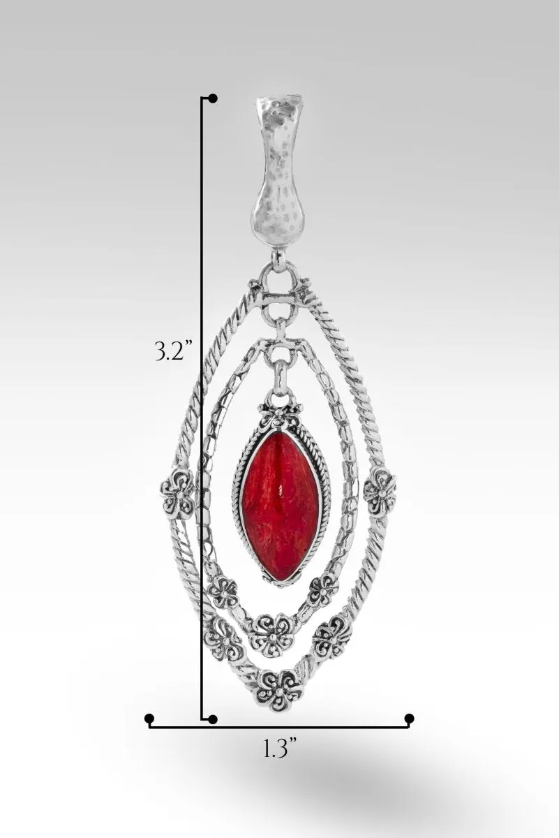 Flourishing Faith Pendant™ in Red Sponge Coral