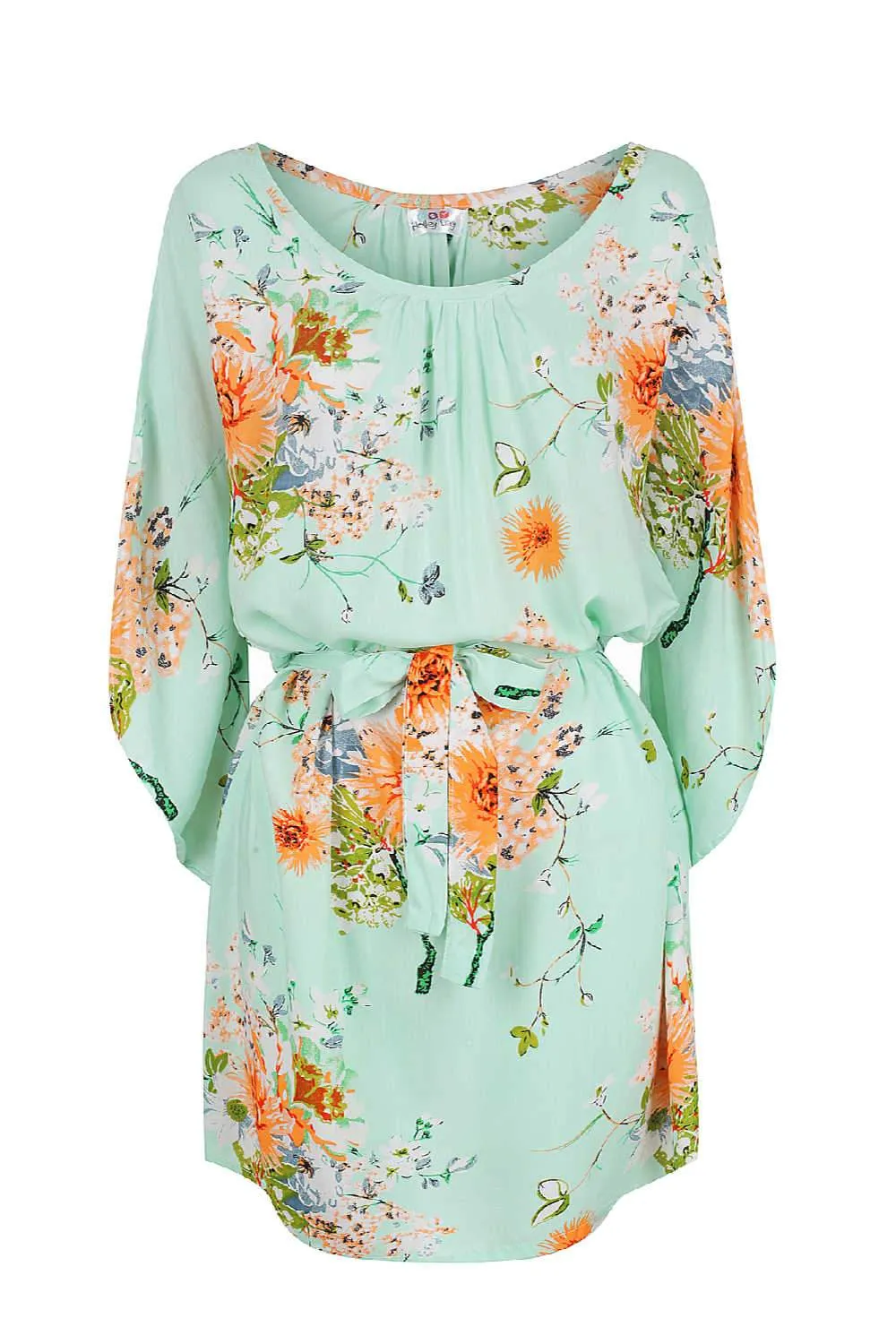 Fresh Florals Summer Dress - Mint Green