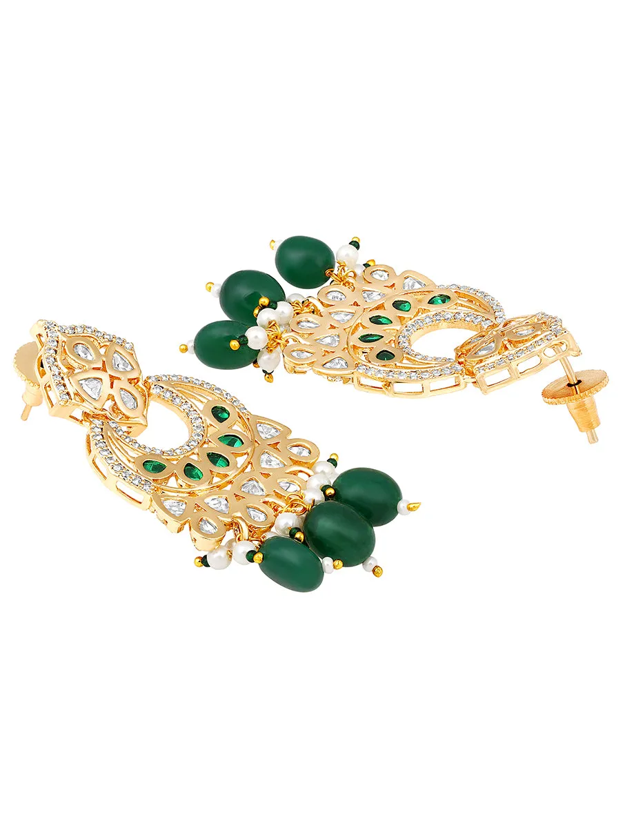 Gold Plated Kundan Earrings