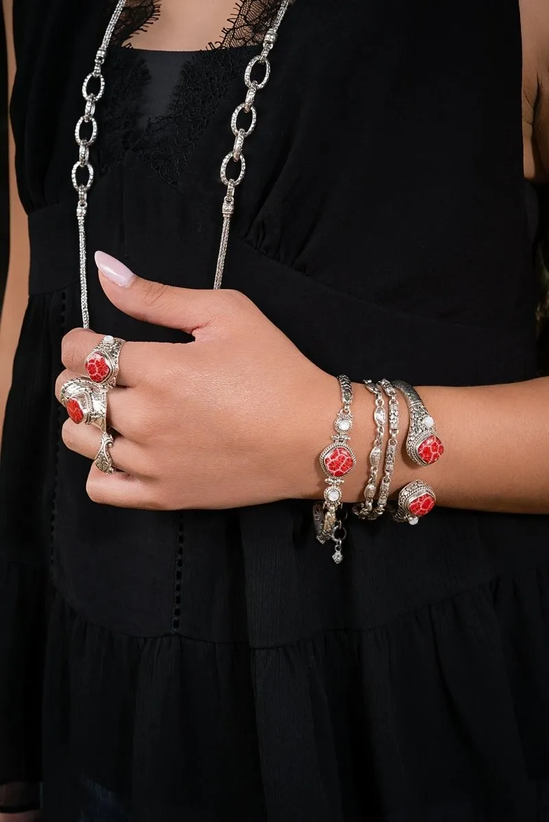 Joyful Tip-to-Tip Bracelet™ in Red Indonesian Coral