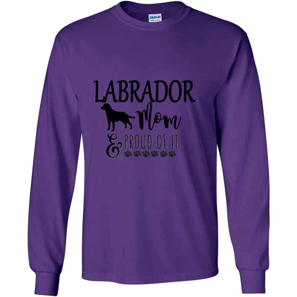 Labrador Proud of It (Mom) Gildan LS