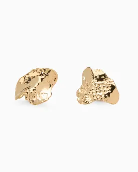 Linen Earrings | Gold