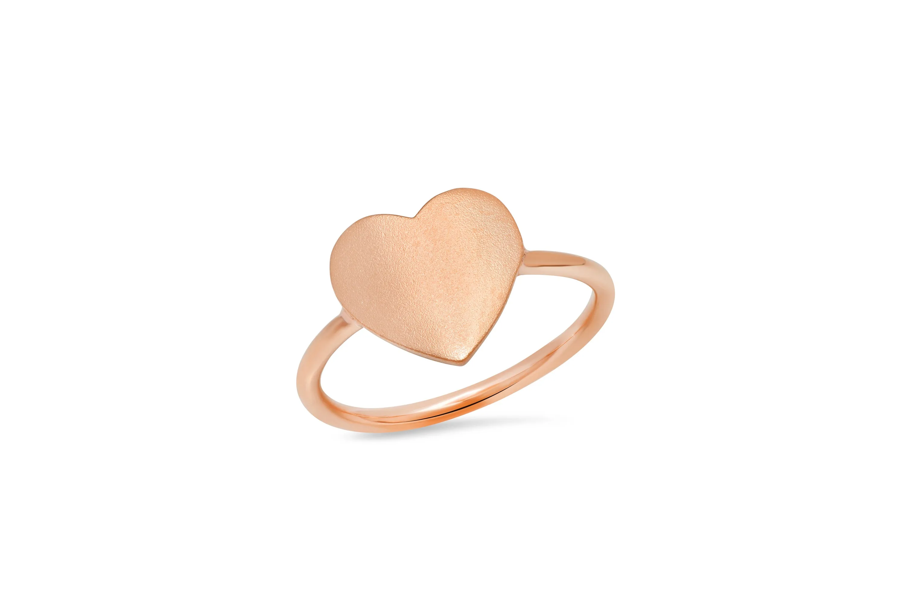 MS X SRJ Solid Heart Pinky Ring