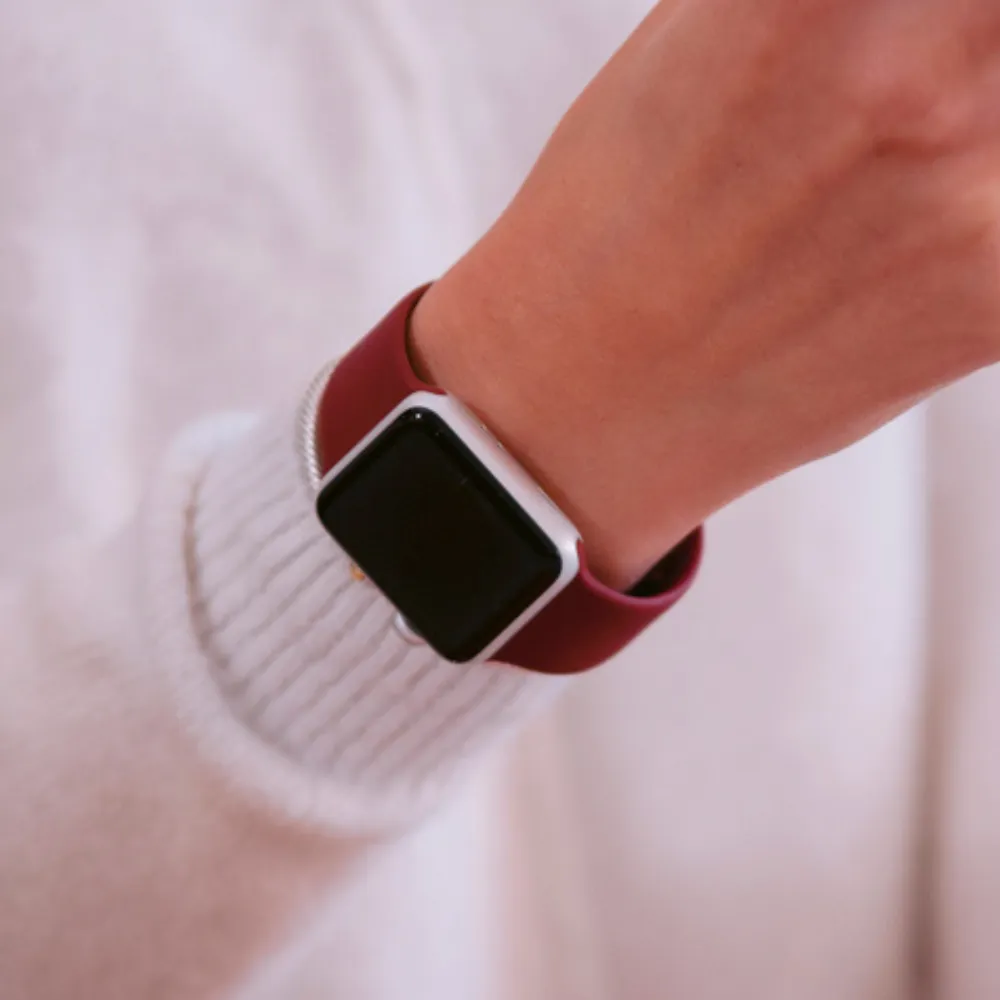 NAKD Apple Watch Strap - Red Wine