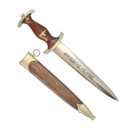 Original German Early WWII SA Dagger by Lauterjung & Sohn PUMA-Werk of Solingen with Scabbard