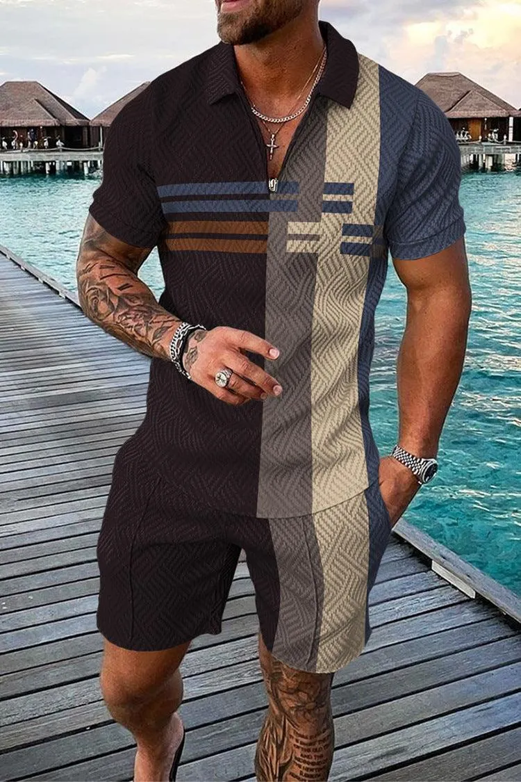 Plus Size Polo Shirt Men's Summer New Suit Fashion