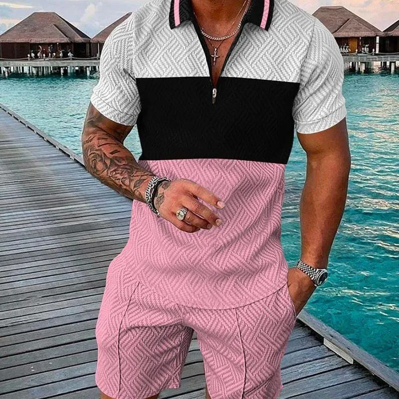 Plus Size Polo Shirt Men's Summer New Suit Fashion