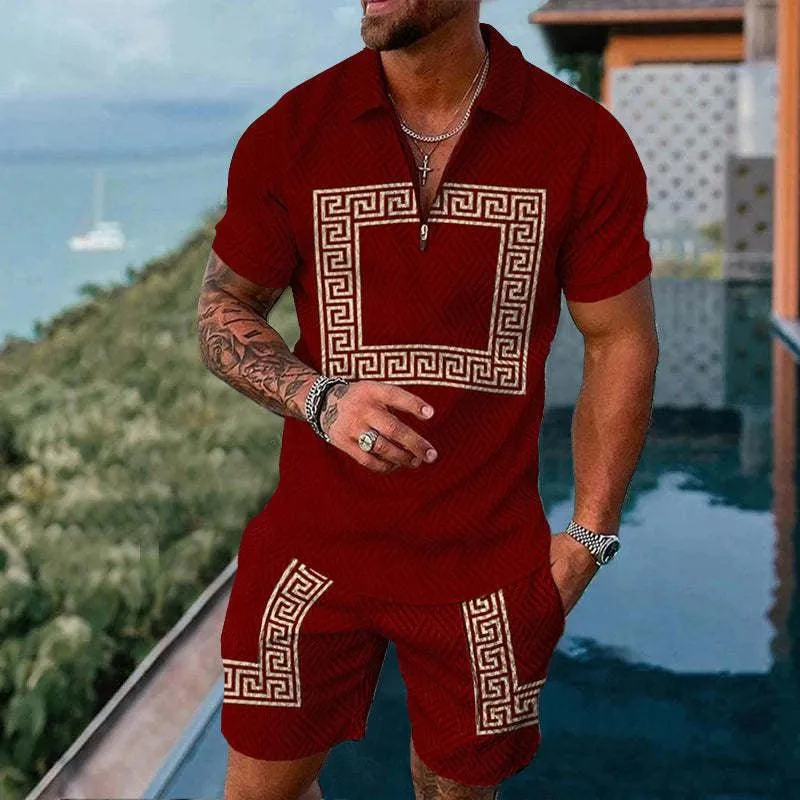 Plus Size Polo Shirt Men's Summer New Suit Fashion