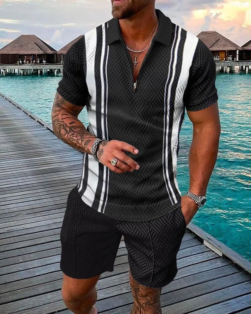 Plus Size Polo Shirt Men's Summer New Suit Fashion