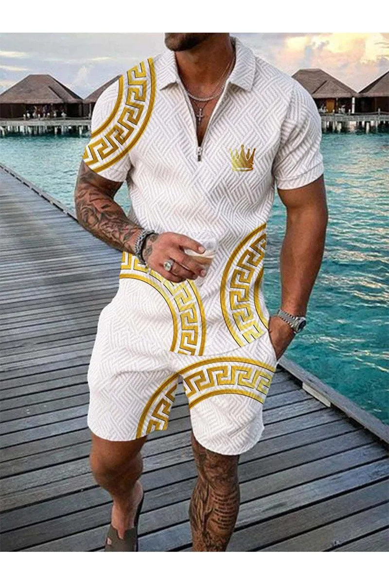 Plus Size Polo Shirt Men's Summer New Suit Fashion