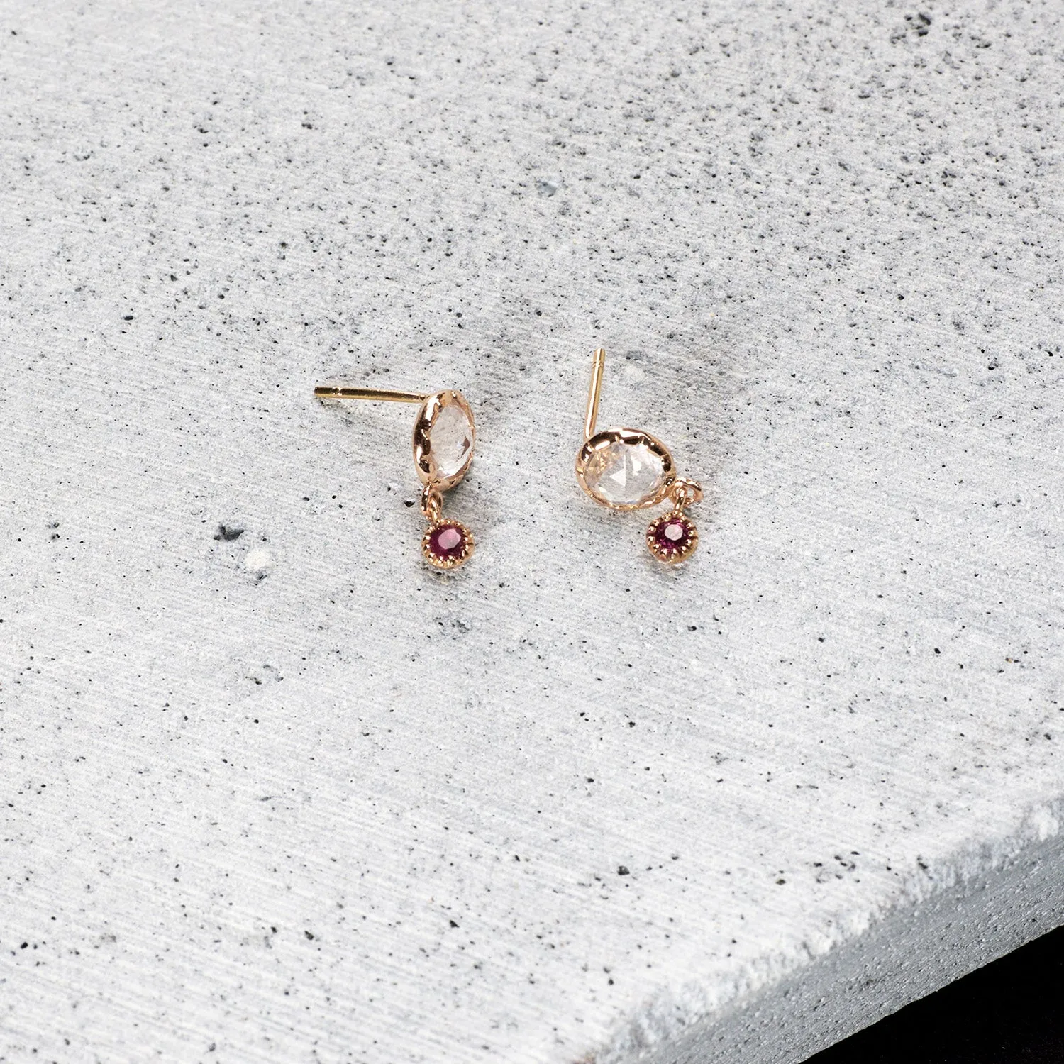 Rose fever Earrings - 14K/ 18K Gold