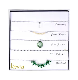 Seafoam & Silver Themed Necklace Box Set