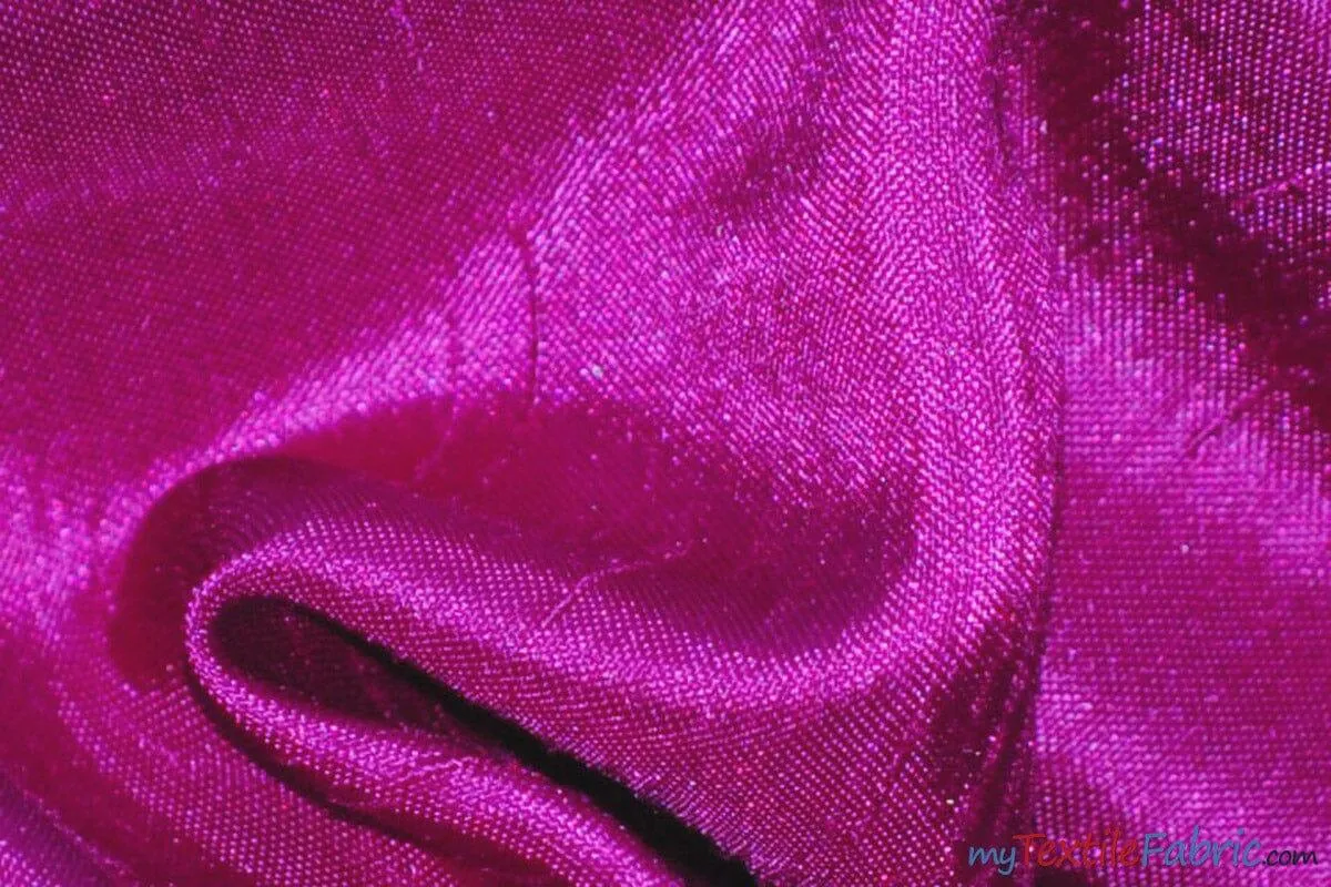 Shantung Satin Fabric - Satin Dupioni Silk Fabric - 60&#34; Wide - Multiple Colors - Sample Swatch