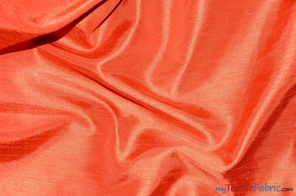 Shantung Satin Fabric - Satin Dupioni Silk Fabric - 60&#34; Wide - Multiple Colors - Sample Swatch