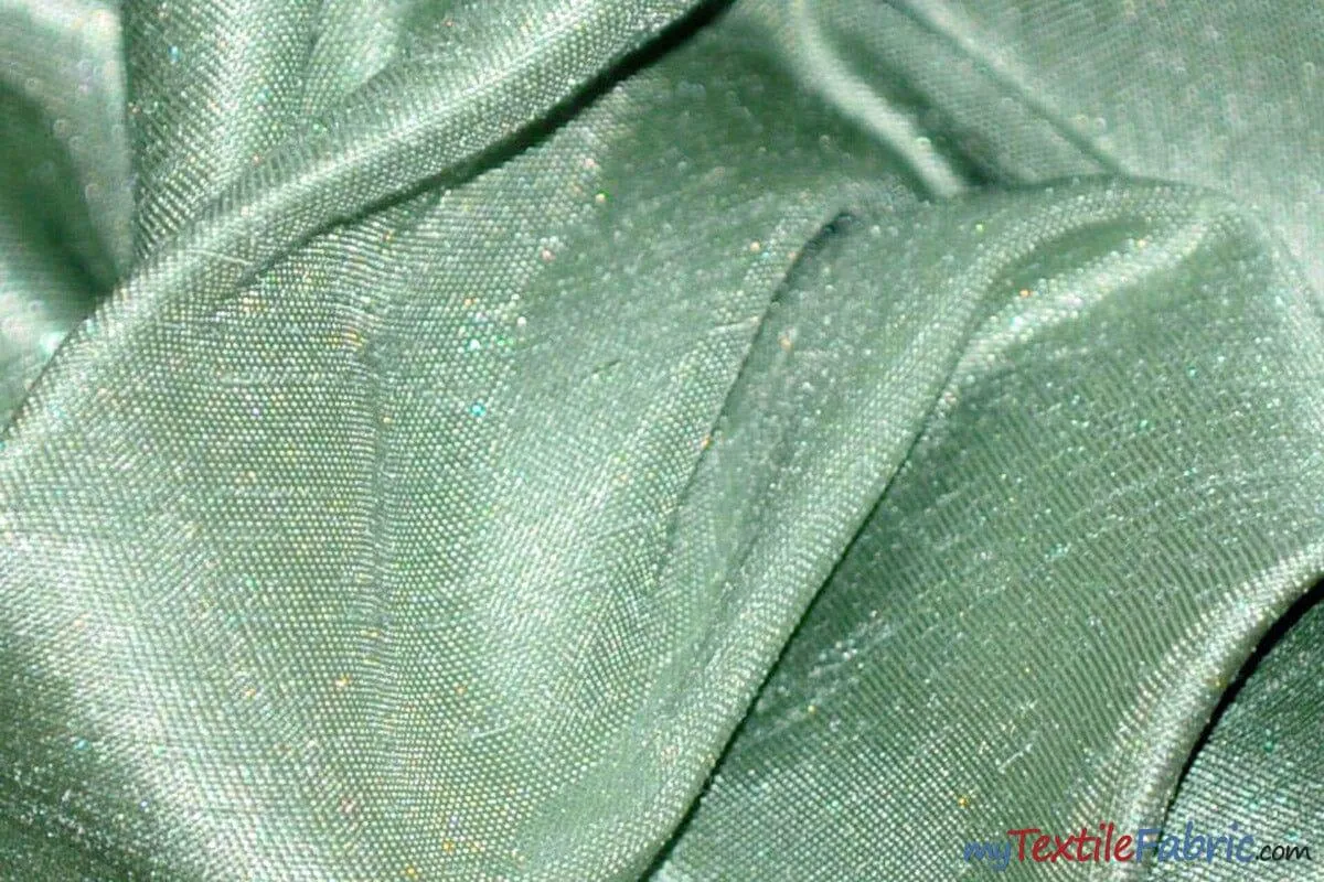 Shantung Satin Fabric - Satin Dupioni Silk Fabric - 60&#34; Wide - Multiple Colors - Sample Swatch