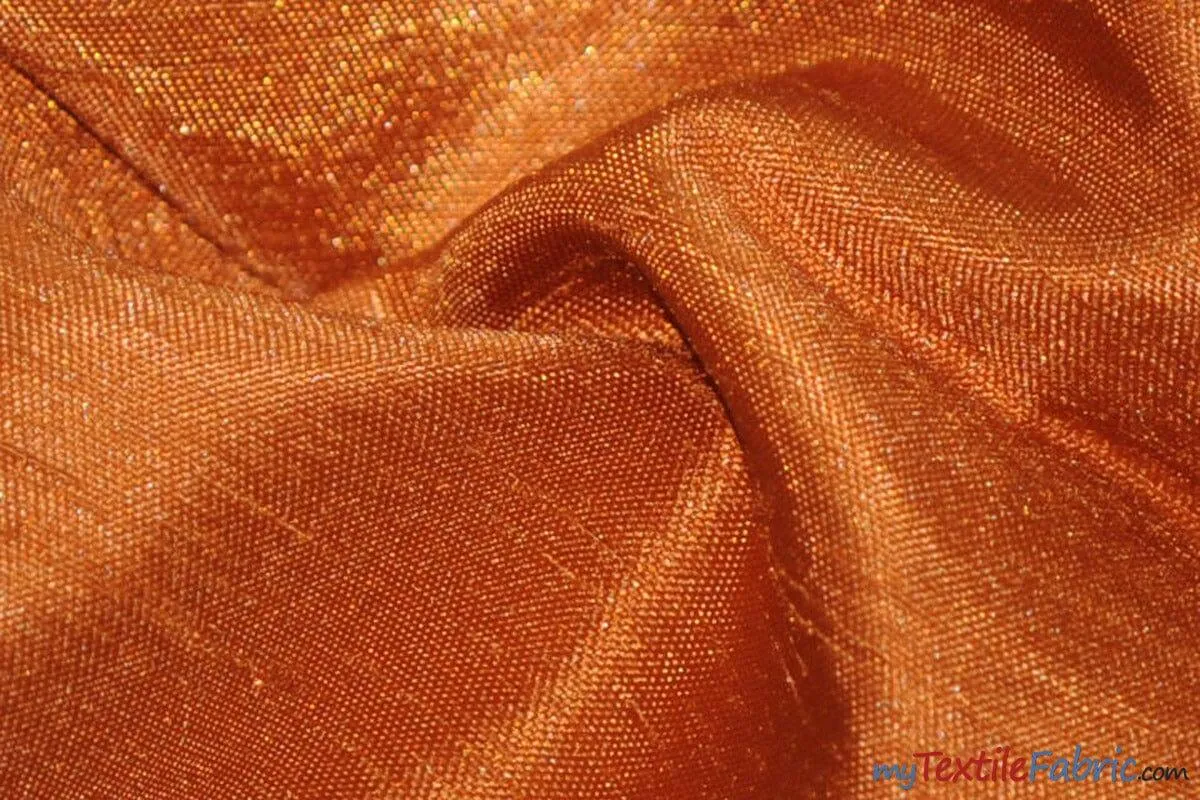 Shantung Satin Fabric - Satin Dupioni Silk Fabric - 60&#34; Wide - Multiple Colors - Sample Swatch