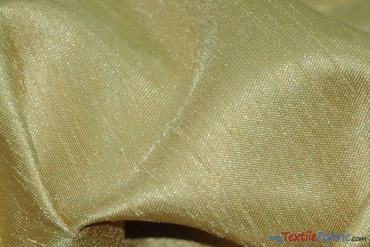 Shantung Satin Fabric - Satin Dupioni Silk Fabric - 60&#34; Wide - Multiple Colors - Sample Swatch