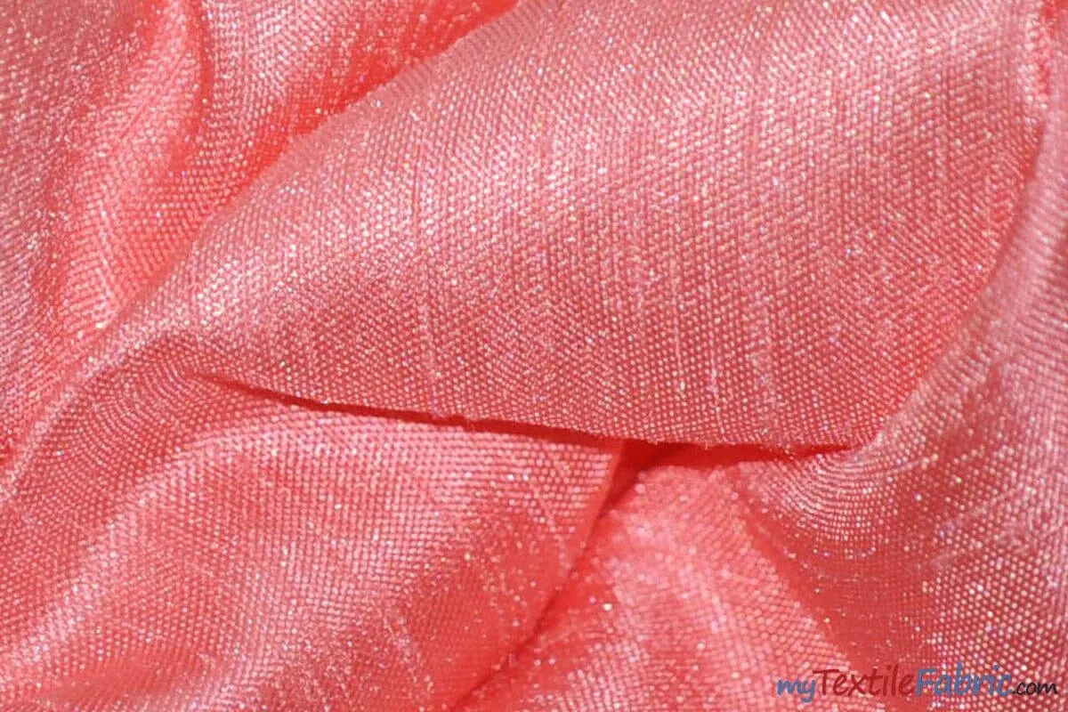 Shantung Satin Fabric | Satin Dupioni Silk Fabric | 60" Wide | Multiple Colors | Continuous Yards |