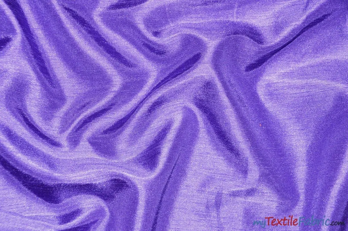 Shantung Satin Fabric | Satin Dupioni Silk Fabric | 60" Wide | Multiple Colors | Continuous Yards |