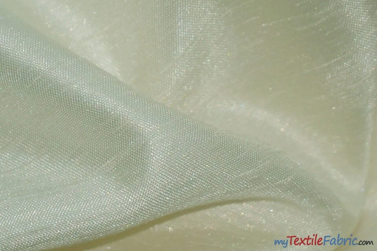 Shantung Satin Fabric | Satin Dupioni Silk Fabric | 60" Wide | Multiple Colors | Continuous Yards |