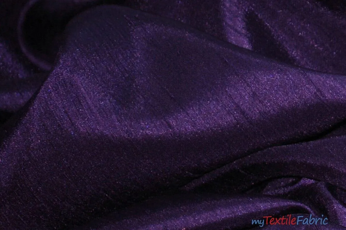 Shantung Satin Fabric | Satin Dupioni Silk Fabric | 60" Wide | Multiple Colors | Continuous Yards |