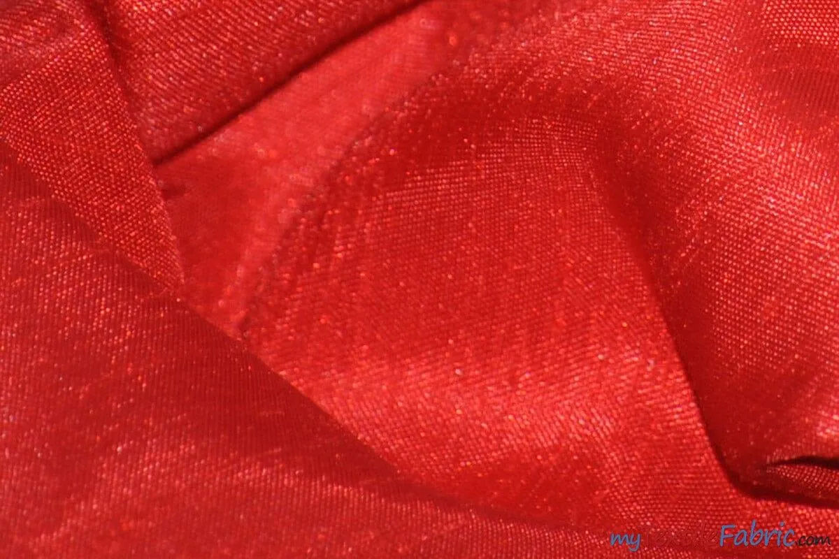 Shantung Satin Fabric | Satin Dupioni Silk Fabric | 60" Wide | Multiple Colors | Continuous Yards |